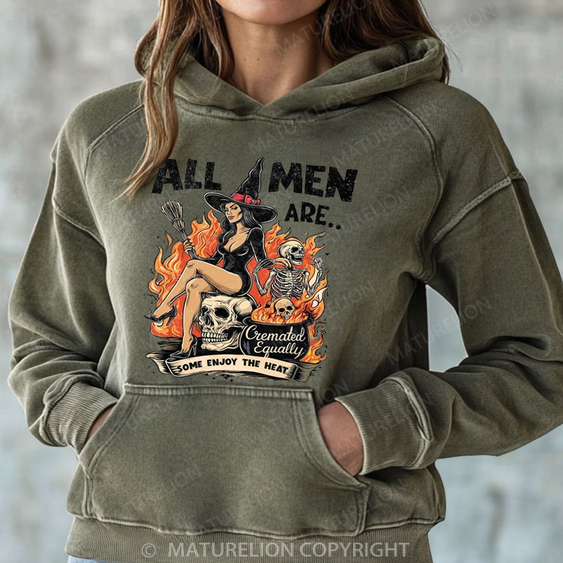 Maturelion Halloween Hoodie All Men Cremated Women Washed Hoodie