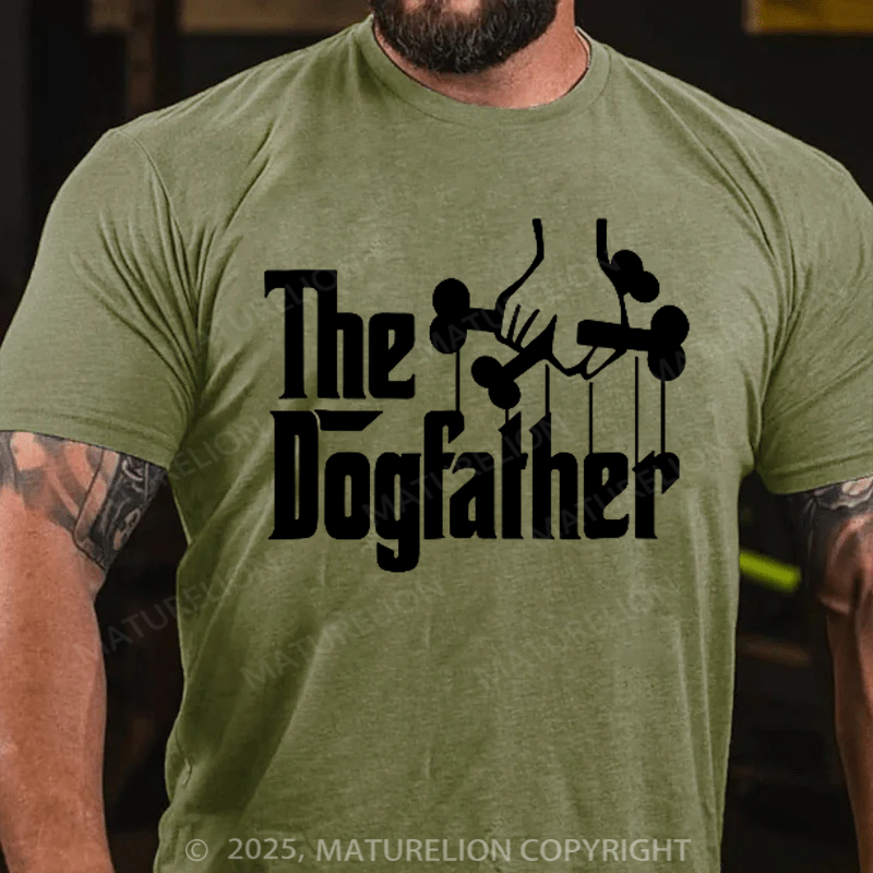 Maturelion Men's T-shirt The Dog Father Father's Day T-shirt