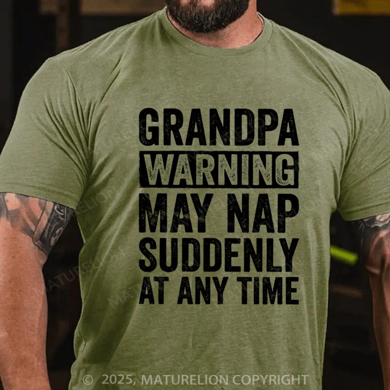 Maturelion Men's T-shirt Grandpa Funny Father's Day T-shirt