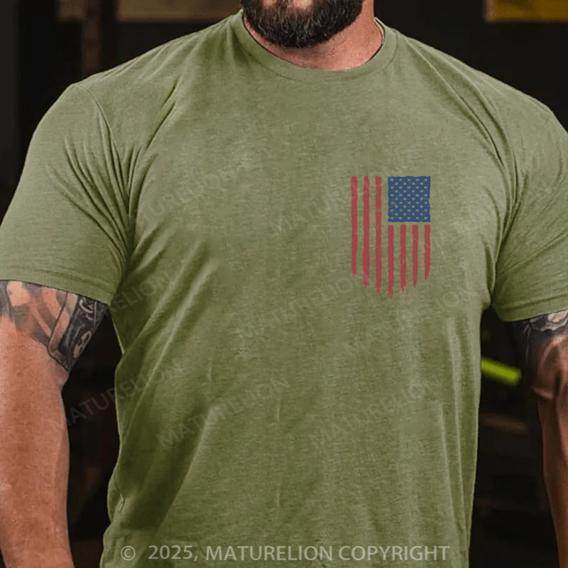 Maturelion Men's T-Shirt American Flag 4th Of July T-shirt-Maturelion