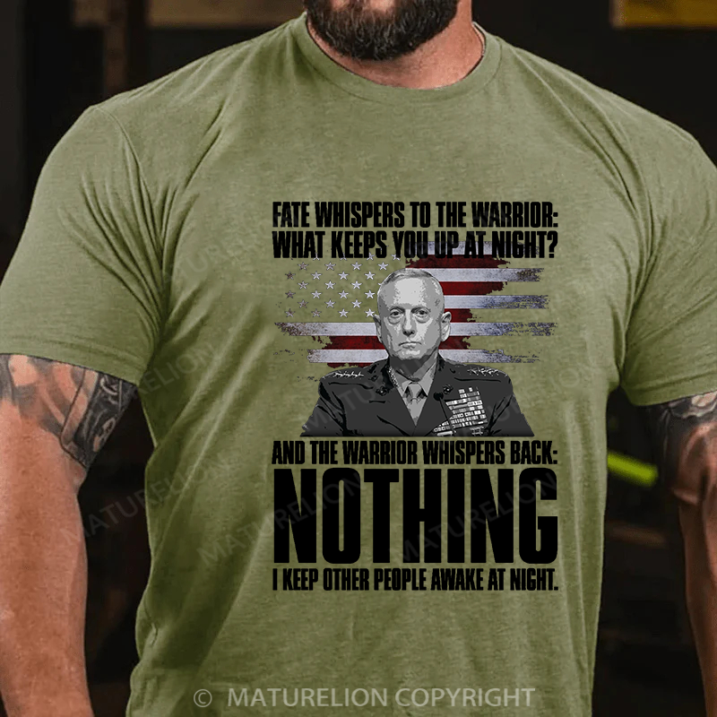 Maturelion Men's T-shirt I Keep People Awake! Cotton T-shirt