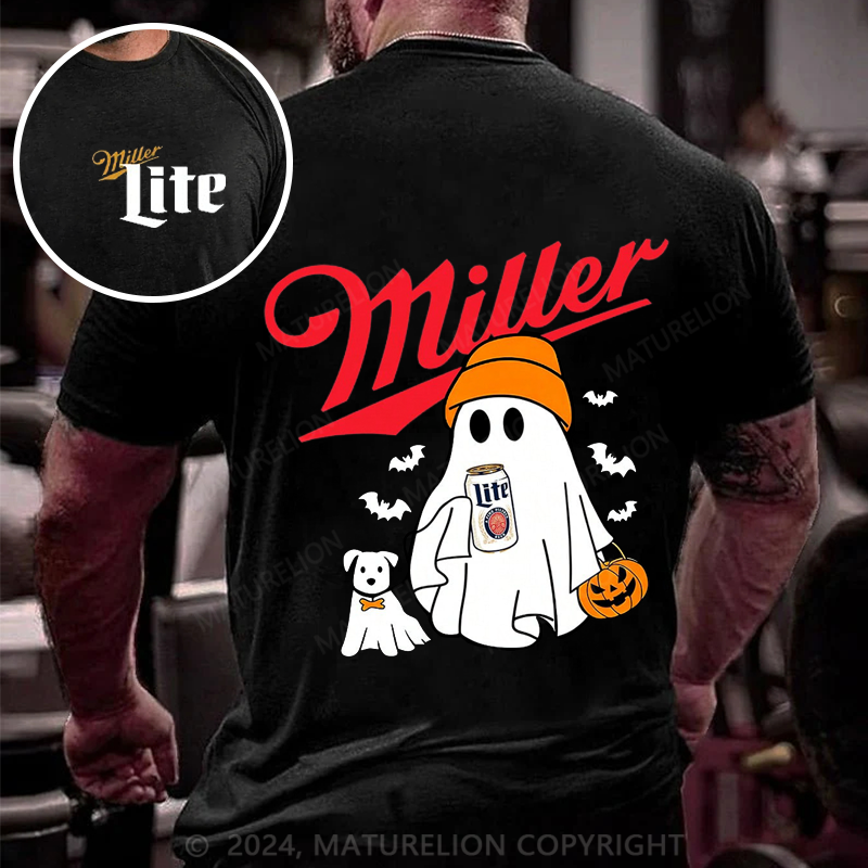 Maturelion Men's T-shirt Miller Beer MLite Cotton T-shirt