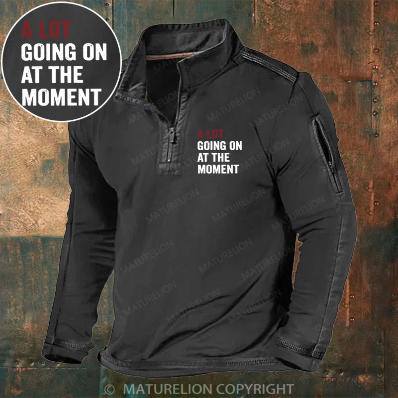 Maturelion Men's Henley Shirt A Lot Going On At The Moment Henley Shirt