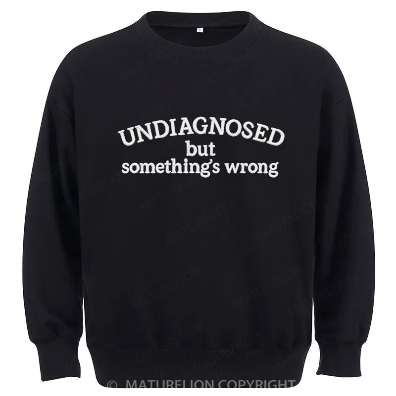 Maturelion Undiagnosed Embroidered Cotton Sweatshirt