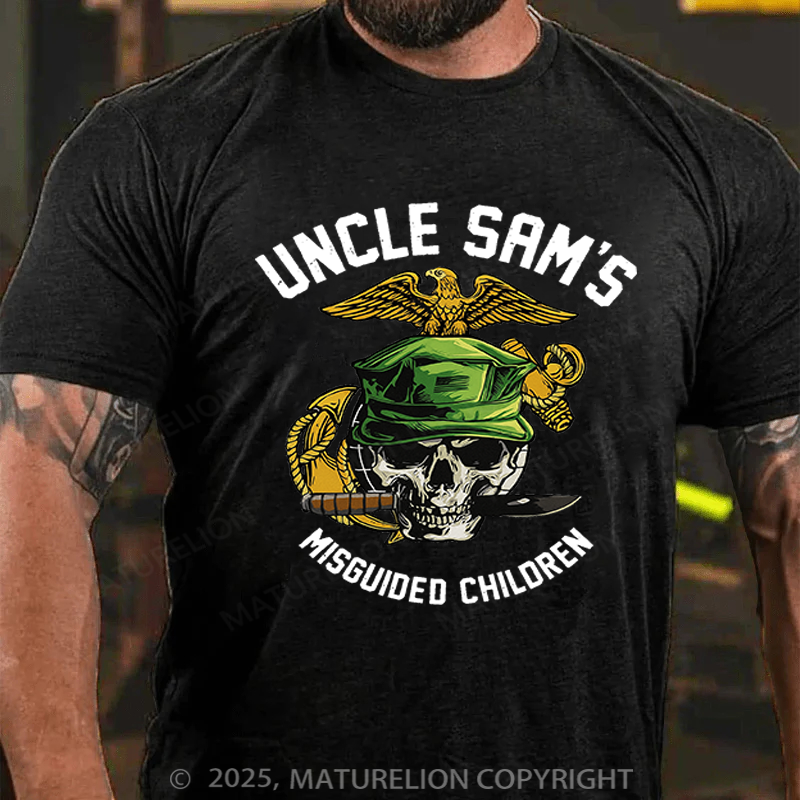 Maturelion Men's T-Shirt Uncle Sam's Misguided Children T-Shirt