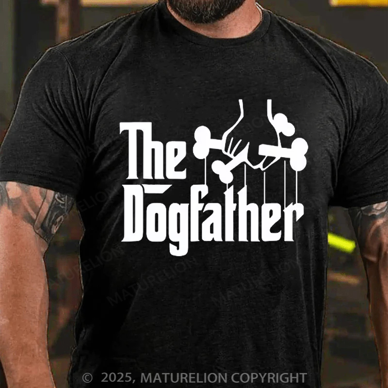 Maturelion Men's T-shirt The Dog Father Father's Day T-shirt