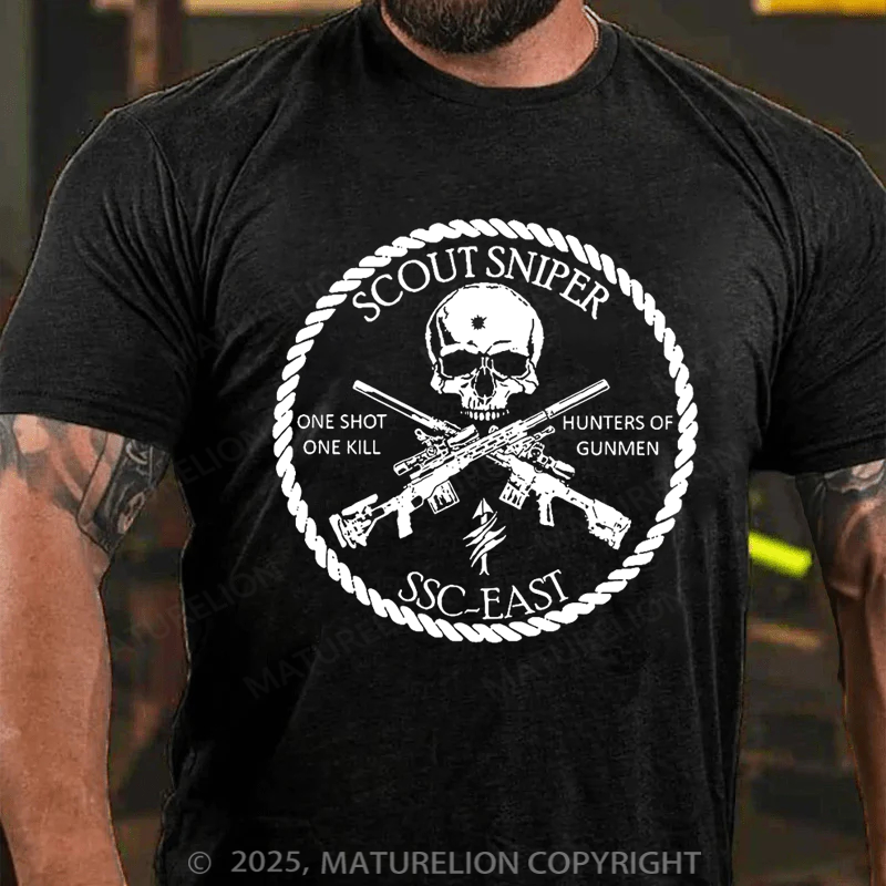 Maturelion Men's T-shirt Scout Sniper Classic Cotton T-shirt Sale-Maturelion