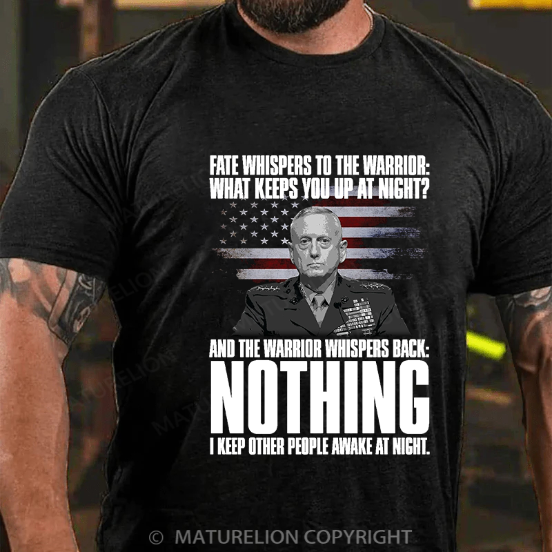 Maturelion Men's T-shirt I Keep People Awake! Cotton T-shirt