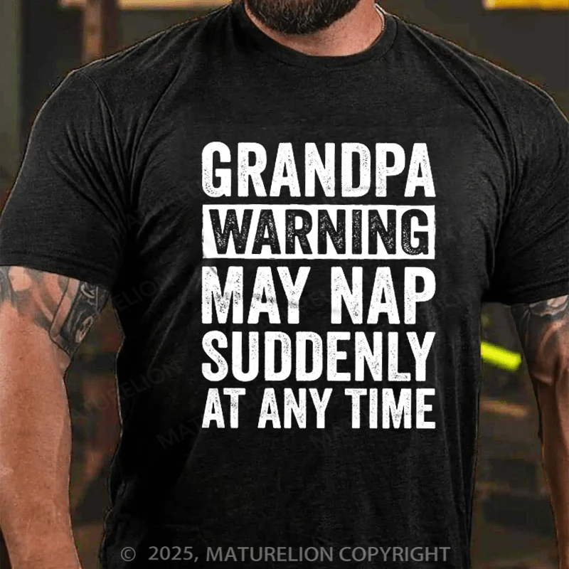 Maturelion Men's T-shirt Grandpa Funny Father's Day T-shirt