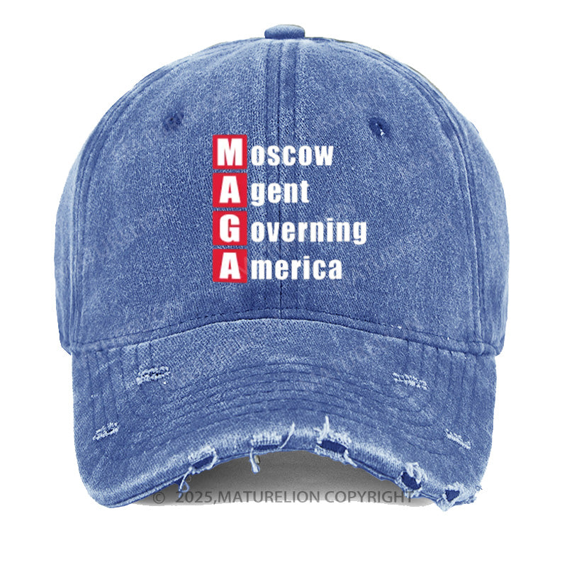 Maturelion Moscow Agent Governing America Washed Vintage Cap