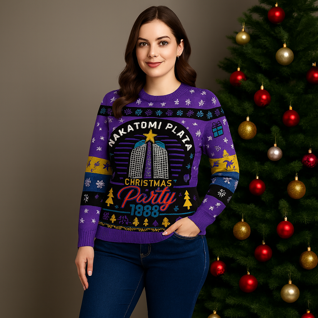 Maturelion Nakatomi Plaza Christmas Party 1988 Ugly Christmas Sweater