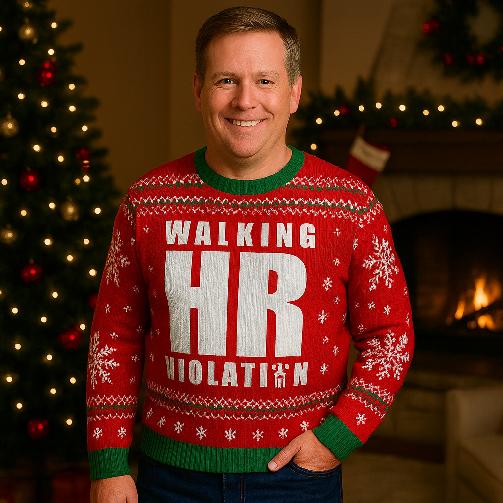 Maturelion Walking HR Violation Unisex Ugly Sweater