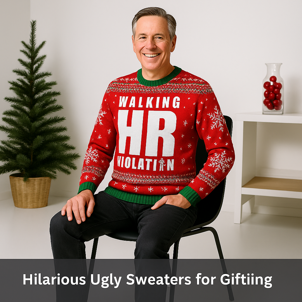 Maturelion Walking HR Violation Unisex Ugly Sweater