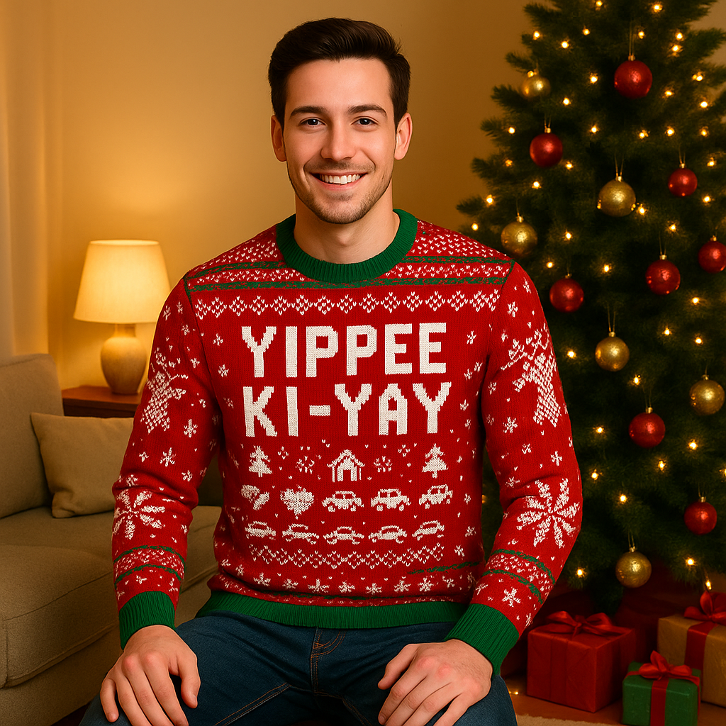 Maturelion Yippee-Ki-Yay Ugly Sweater