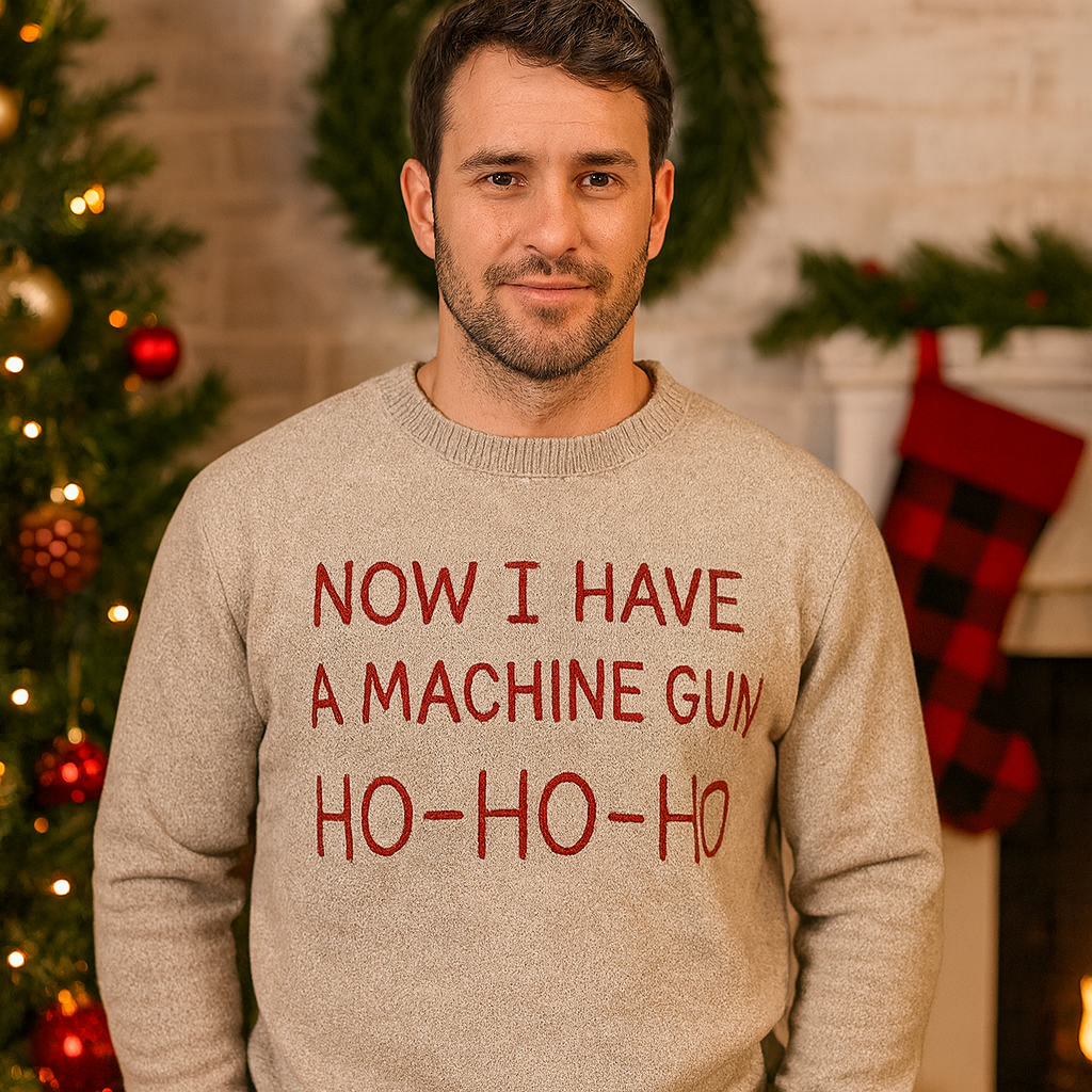 Maturelion Festive Goose on the Loose Ugly Sweater