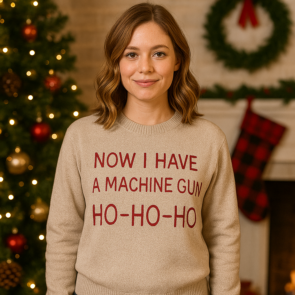 Maturelion Festive Goose on the Loose Ugly Sweater