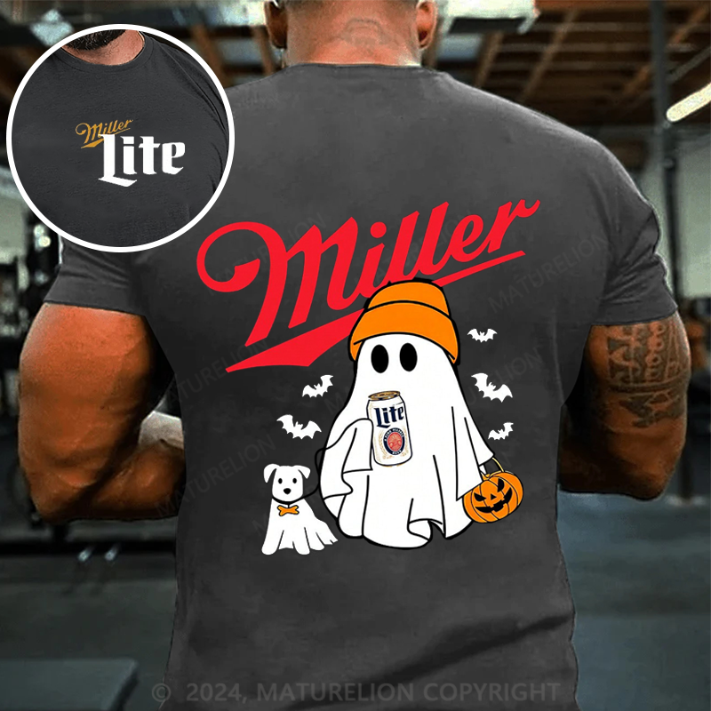 Maturelion Men's T-shirt Miller Beer MLite Cotton T-shirt
