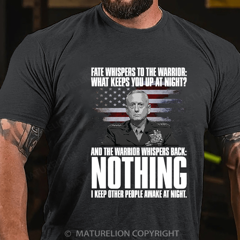 Maturelion Men's T-shirt I Keep People Awake! Cotton T-shirt