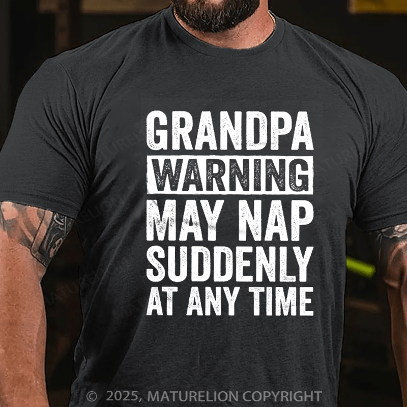 Maturelion Men's T-shirt Grandpa Funny Father's Day T-shirt