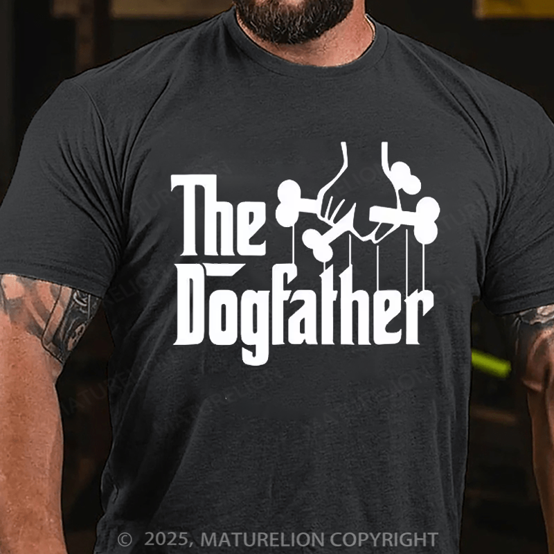 Maturelion Men's T-shirt The Dog Father Father's Day T-shirt