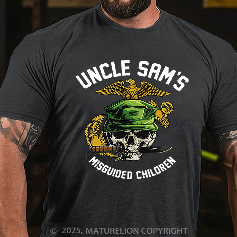 Maturelion Men's T-Shirt Uncle Sam's Misguided Children T-Shirt