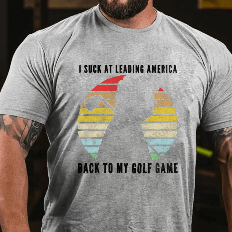 Maturelion Men's T-shirt Gone ... to Golf Essential Cotton T-shirt