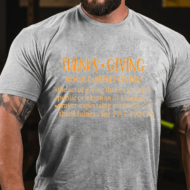 Maturelion Men's T-Shirt Thankful Grateful Blessed Cotton T-Shirt