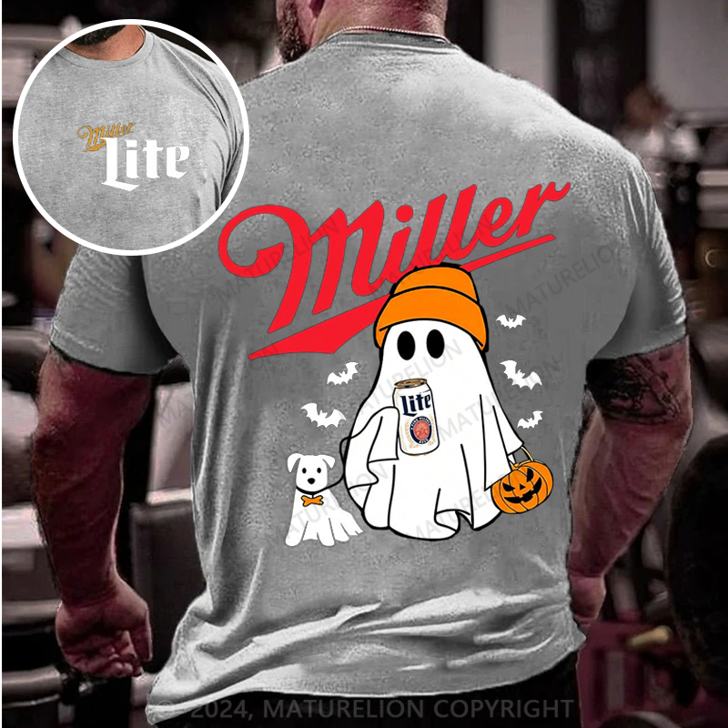 Maturelion Men's T-shirt Miller Beer MLite Cotton T-shirt