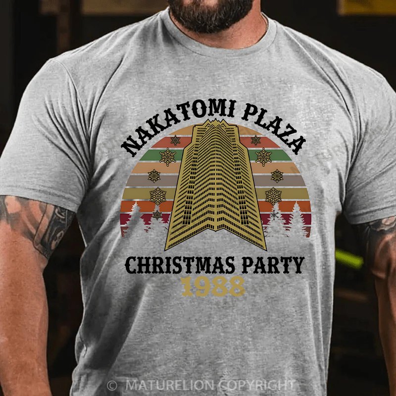 Maturelion Men's T-Shirt Nakatomi Plaza Christmas Party 1988 Christmas T-Shirt