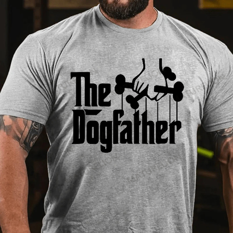Maturelion Men's T-shirt The Dog Father Father's Day T-shirt