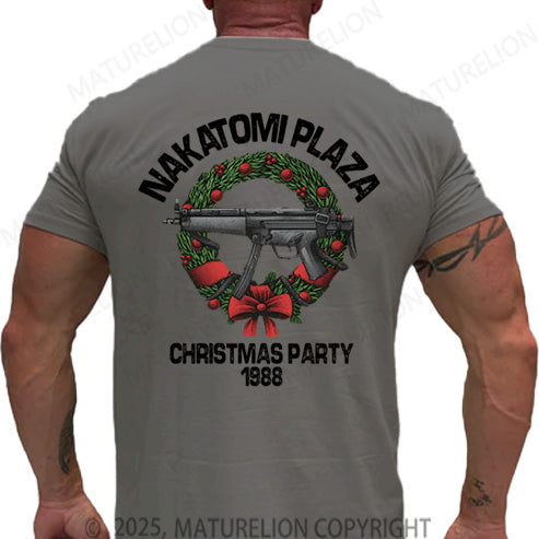 Maturelion Men's T-shirt Nakatomi Plaza Christmas Party 1988 Cotton T-shirt