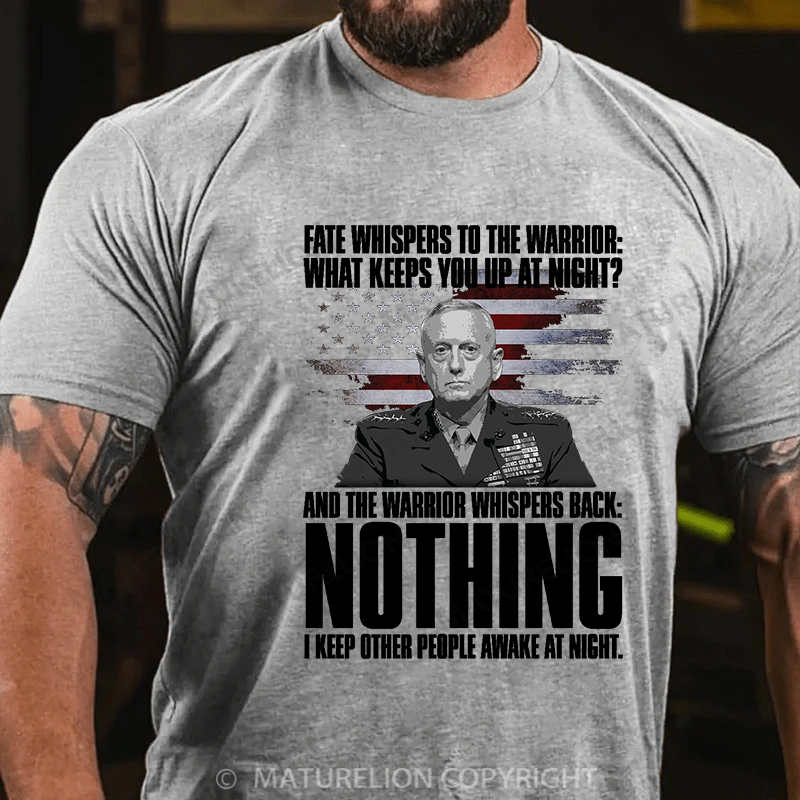 Maturelion Men's T-shirt I Keep People Awake! Cotton T-shirt