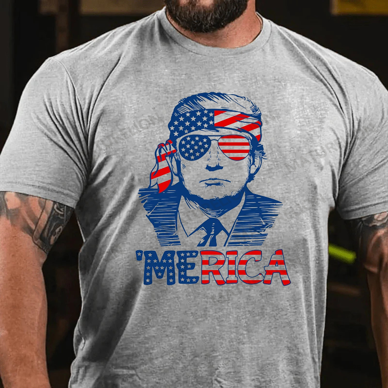 Maturelion Men's T-Shirt American 4th Of July T-shirt