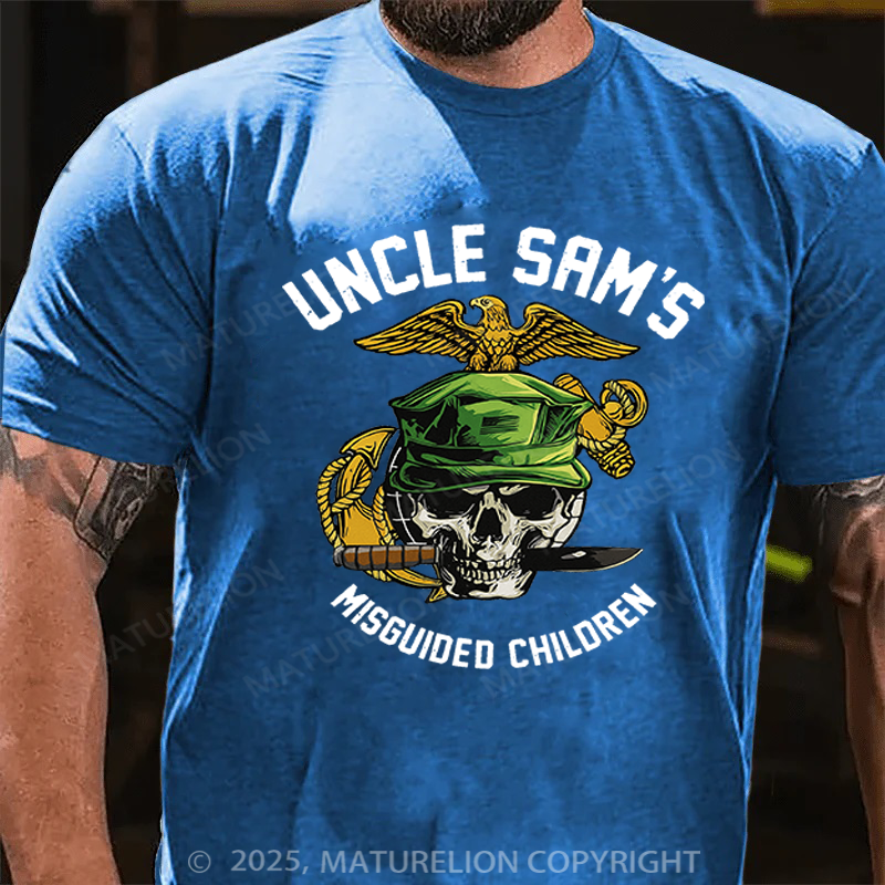 Maturelion Men's T-Shirt Uncle Sam's Misguided Children T-Shirt