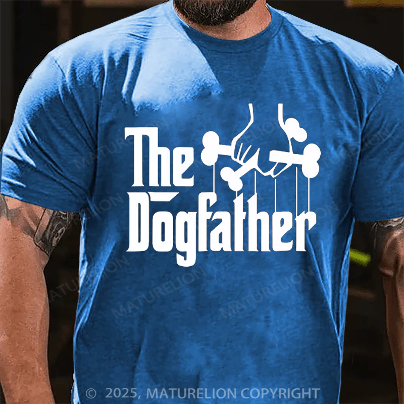 Maturelion Men's T-shirt The Dog Father Father's Day T-shirt