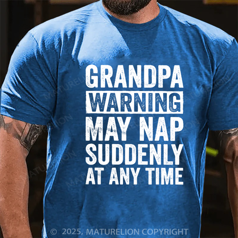 Maturelion Men's T-shirt Grandpa Funny Father's Day T-shirt
