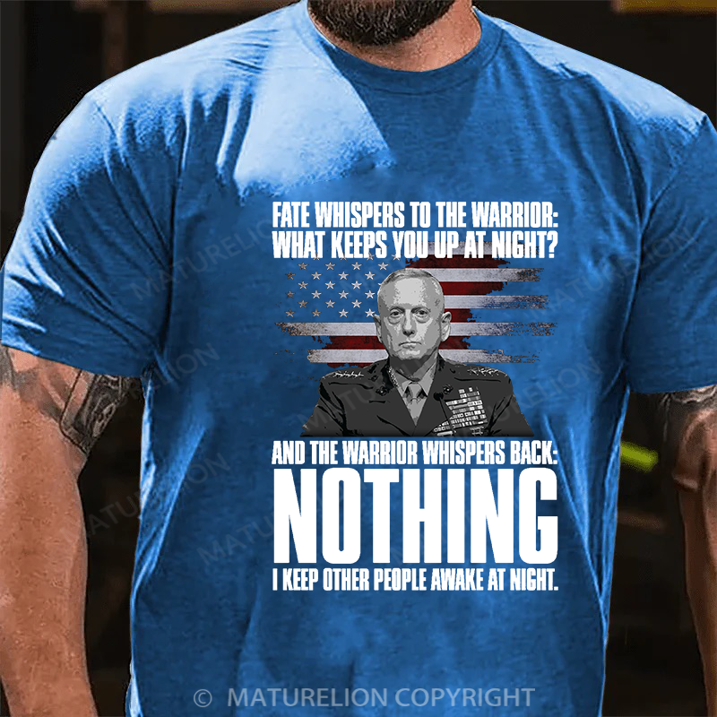 Maturelion Men's T-shirt I Keep People Awake! Cotton T-shirt