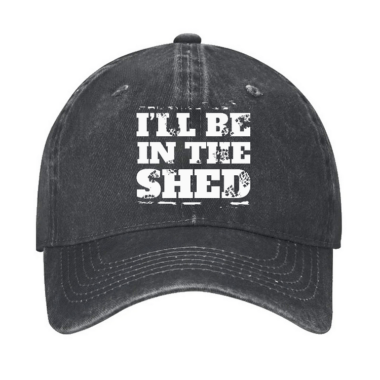 Maturelion I'll Be In The Shed Funny Men's Fix Cap-Maturelion