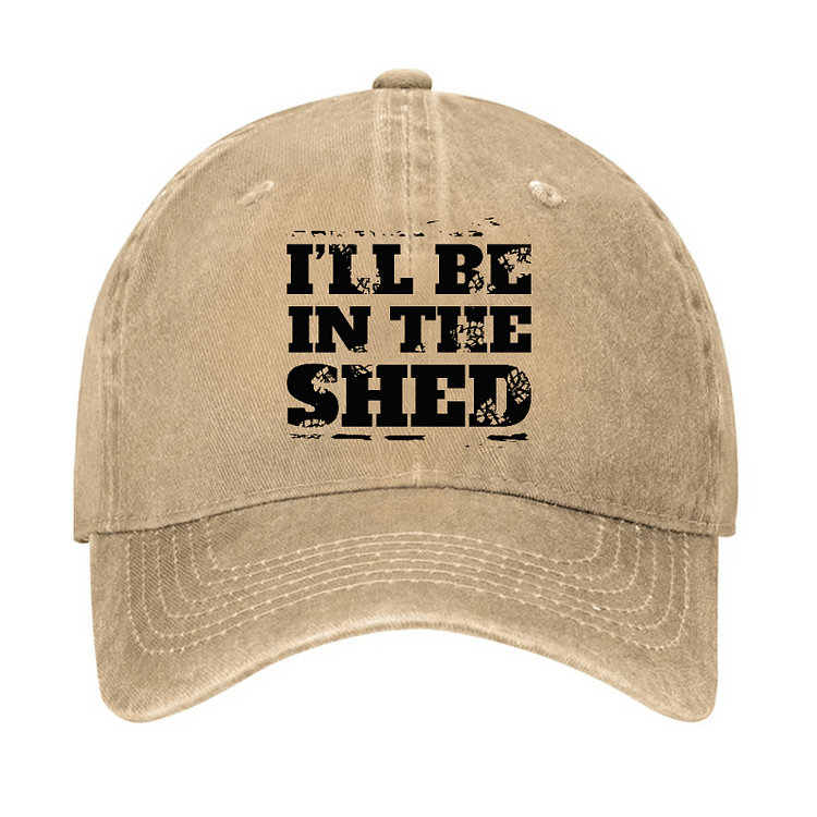 Maturelion I'll Be In The Shed Funny Men's Fix Cap-Maturelion