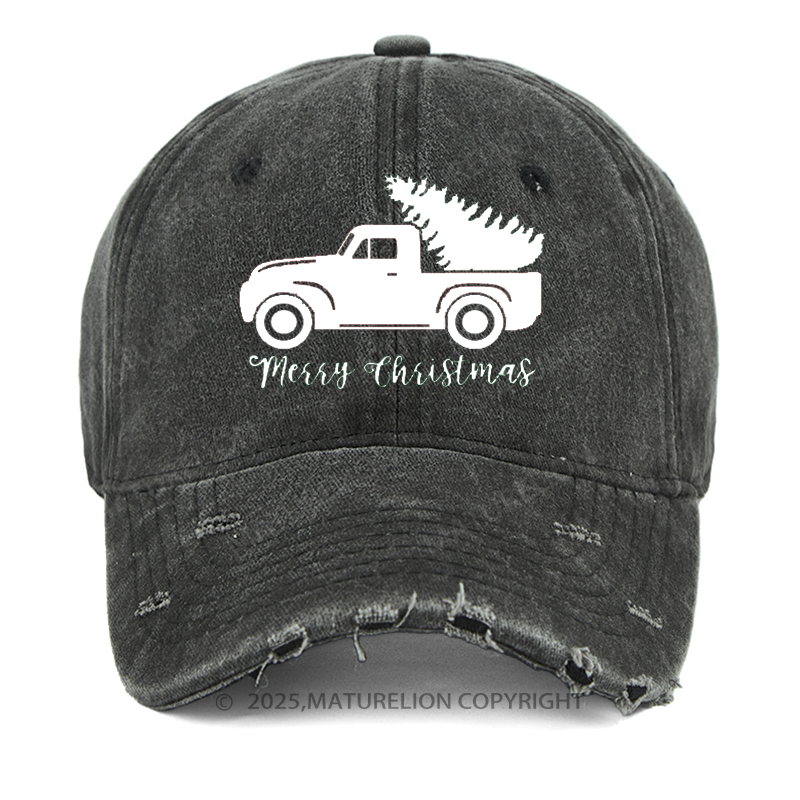 Maturelion Merry Christmas Rustic Cap