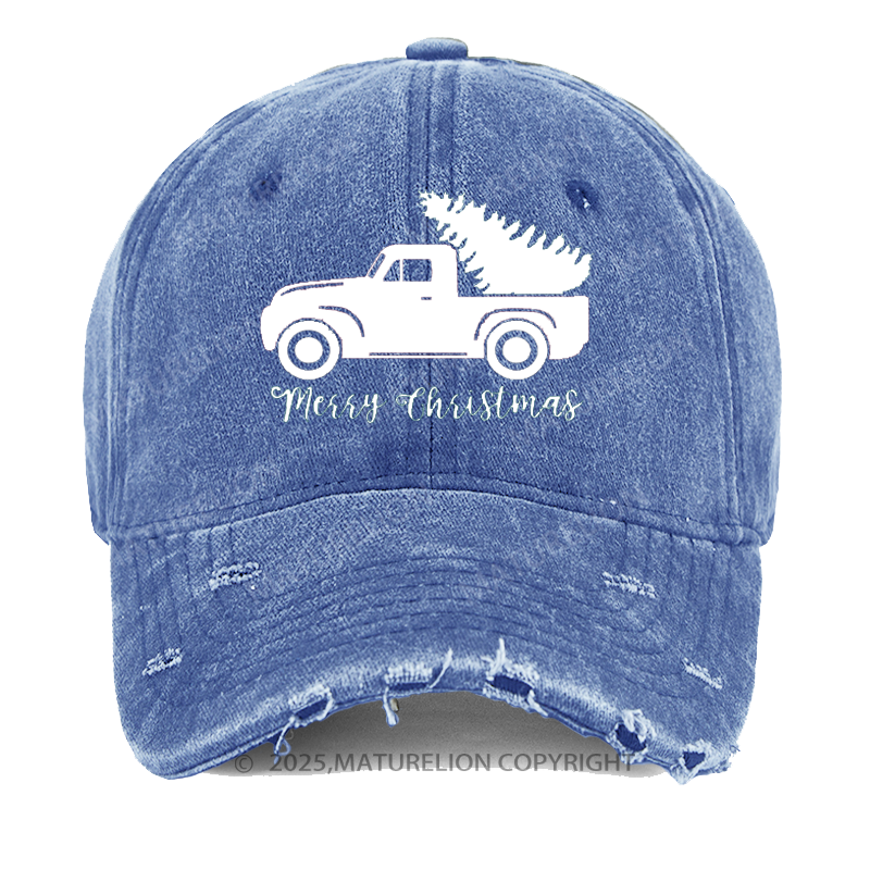 Maturelion Merry Christmas Rustic Cap