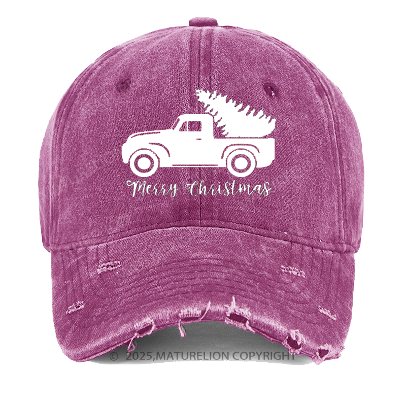 Maturelion Merry Christmas Rustic Cap