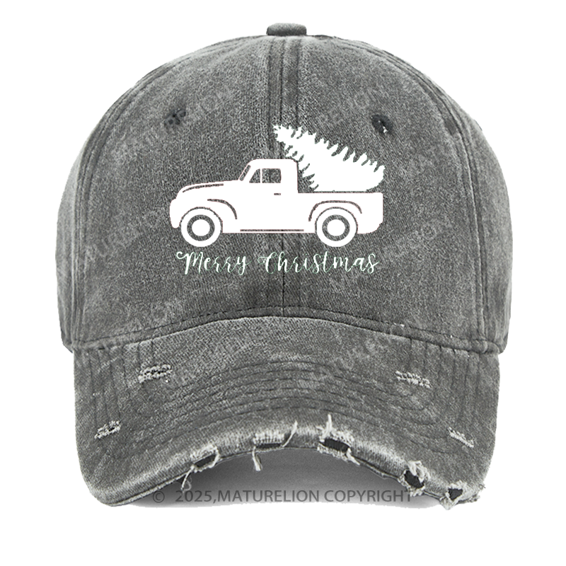 Maturelion Merry Christmas Rustic Cap