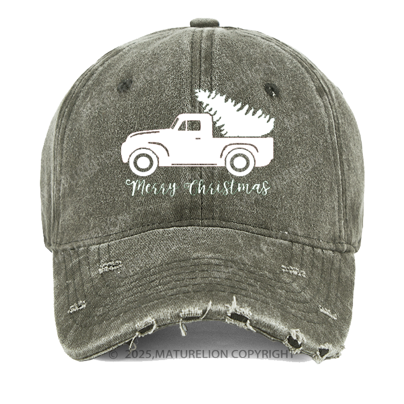 Maturelion Merry Christmas Rustic Cap