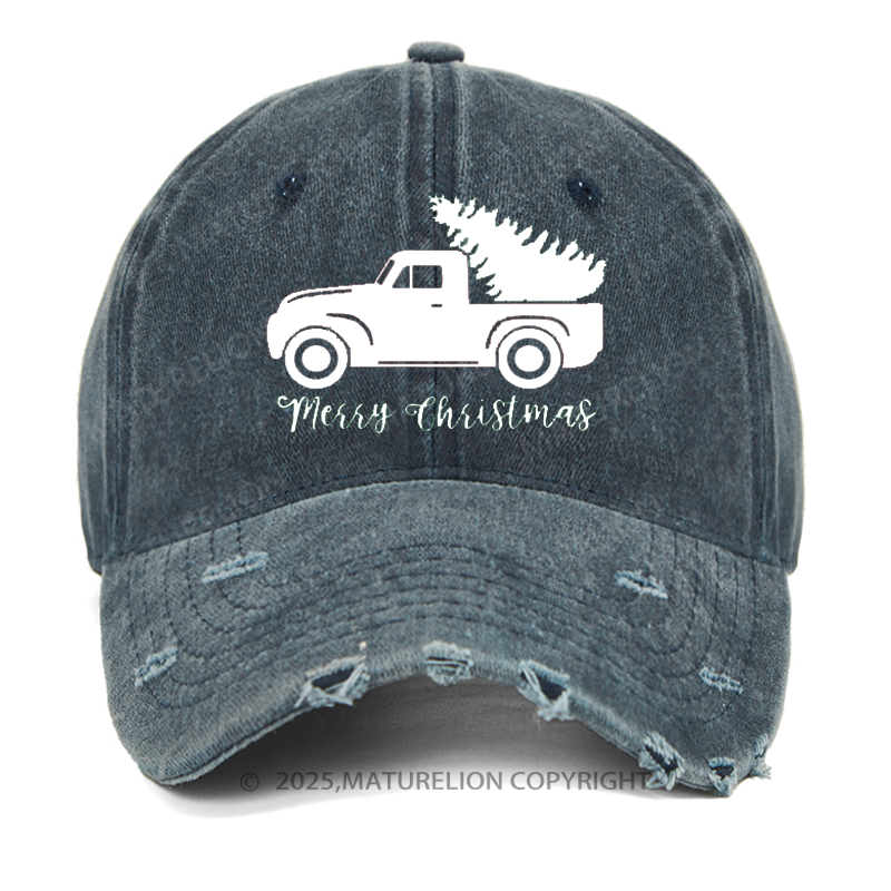 Maturelion Merry Christmas Rustic Cap