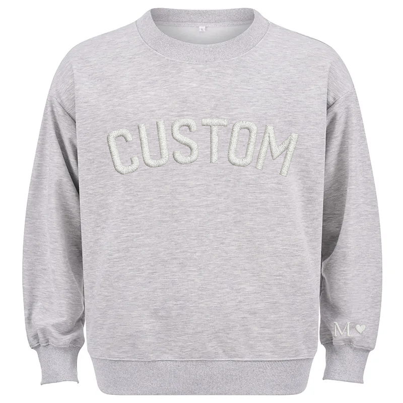 Maturelion Your Text Hoodie Cotton Sweatshirt