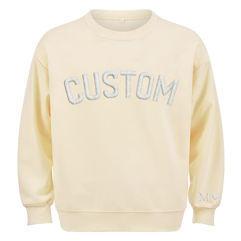 Maturelion Your Text Hoodie Cotton Sweatshirt