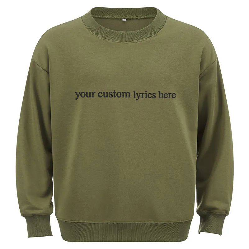 Maturelion Custom Lyrics Cotton Sweatshirt