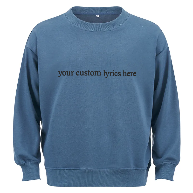 Maturelion Custom Lyrics Cotton Sweatshirt