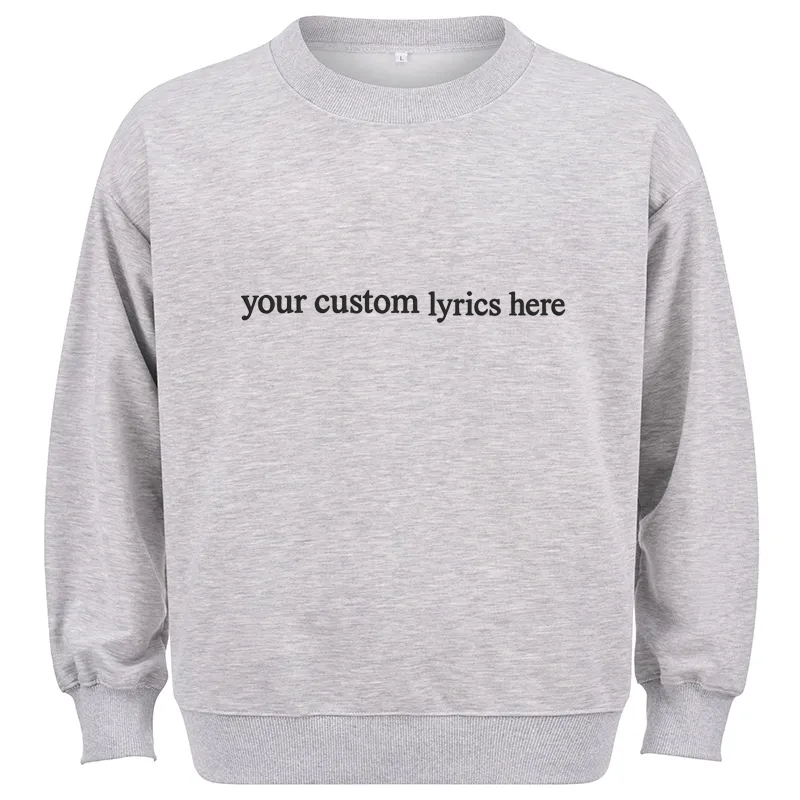 Maturelion Custom Lyrics Cotton Sweatshirt